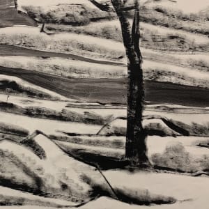 "Landscape with Boulder" by Donald  Stacy 
