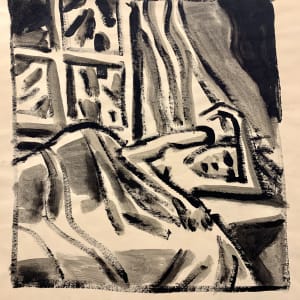 "Laying by Window" by Donald  Stacy 