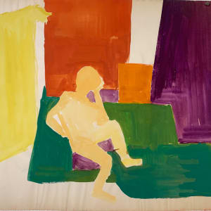 "Yellow Figure on Green" by Donald  Stacy