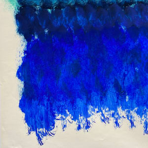 "Mint Green and Blue Abstract" by Elaine Kaufman Feiner 