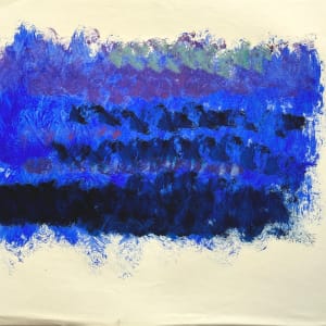 "Purple and Blue Abstract" by Elaine Kaufman Feiner