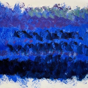"Purple and Blue Abstract" by Elaine Kaufman Feiner 