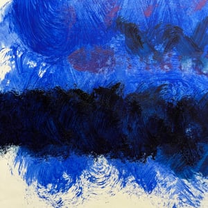 "Purple and Blue Abstract" by Elaine Kaufman Feiner 