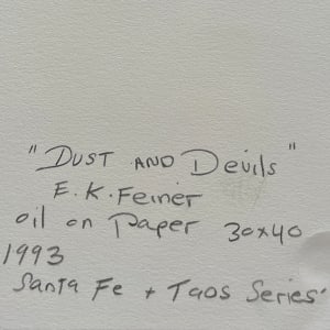 "Dust and Devils" by Elaine Kaufman Feiner 