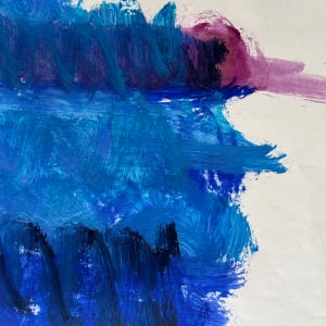 "Blue and Pink Abstract" by Elaine Kaufman Feiner 