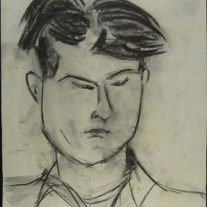 Modernist Portrait of a Man by Eve Clendenin