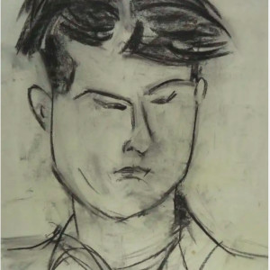 Modernist Portrait of a Man by Eve Clendenin 