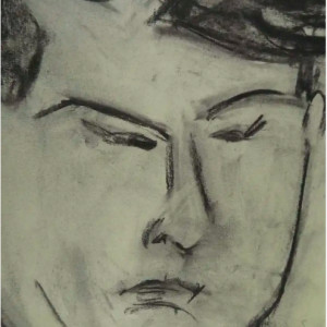 Modernist Portrait of a Man by Eve Clendenin 