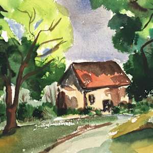 Farmhouse by Thelma Corbin Moody 