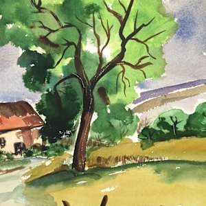 Farmhouse by Thelma Corbin Moody 