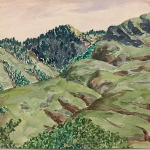 Foothills with Purple Sky by Frank J Bette 