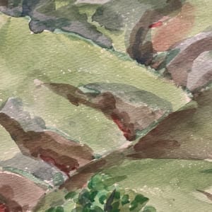 Foothills with Purple Sky by Frank J Bette 