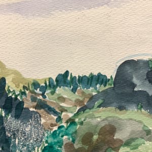 Foothills with Purple Sky by Frank J Bette 