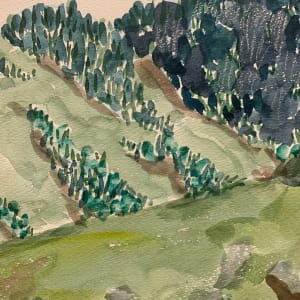 Foothills with Purple Sky by Frank J Bette 