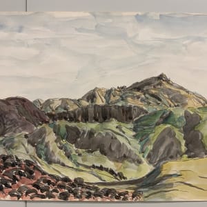 Red Bush Black Peak by Frank J Bette 