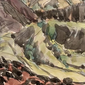 Red Bush Black Peak by Frank J Bette 