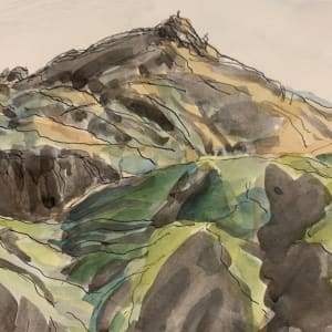 Red Bush Black Peak by Frank J Bette 