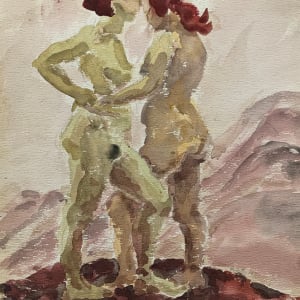 Red Heads Embrace by Frank J Bette 
