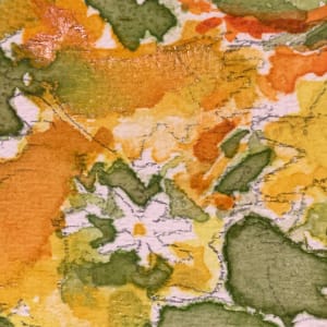 "Yellow & Orange Floral 1" by Unknown 