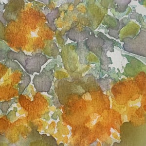 "Yellow & Orange Floral 5" by Unknown 