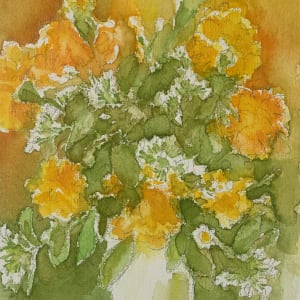 "Yellow & Orange Floral 7" by Unknown 