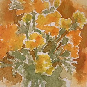 "Yellow & Orange Floral 9" by Unknown 
