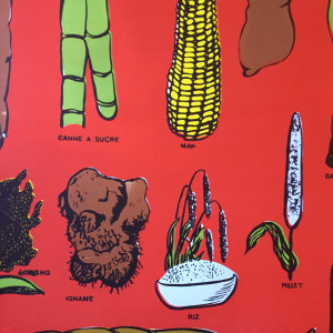 Vintage French Food Silkscreen "Force Energie" 