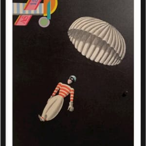 1925 "Paratrooper" Lithograph by Scheninsky 