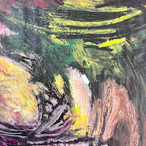 Red at Top Abstract by Gloria Dudfield 