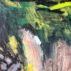 Red at Top Abstract by Gloria Dudfield 