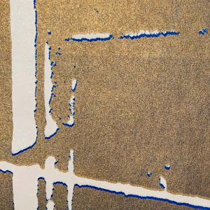 "Gold and Blue Gun" by Unknown 