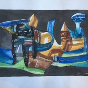 Blue Abstract by Garcia Wella