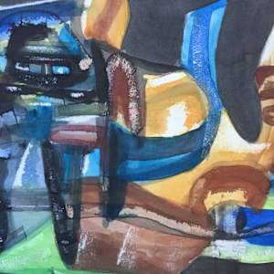 Blue Abstract by Garcia Wella 