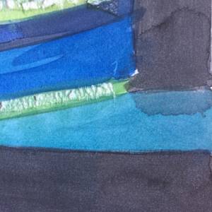 Blue Abstract by Garcia Wella 