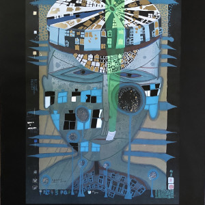 "One of Five Seamen" by Friedensreich  Hundertwasser