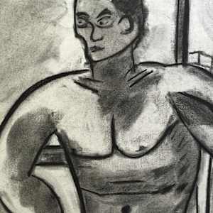 Charcoal Man by Henry Woon 