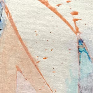 Pink and Yellow Abstract by Selma Moskowitz 