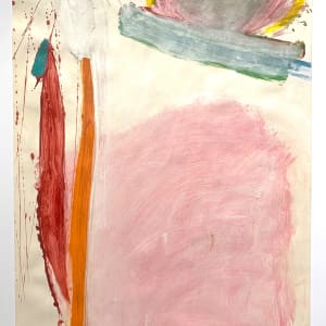 Orange and Pink Abstract by Selma Moskowitz 