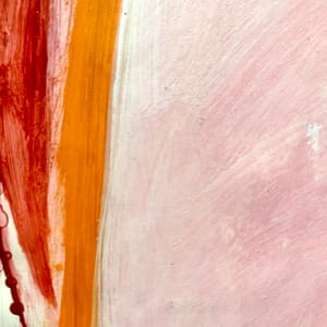 Orange and Pink Abstract by Selma Moskowitz 