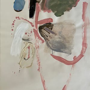 "Abstract with Pink Drips" by Selma Moskowitz 