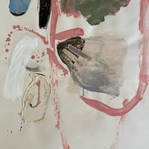 "Abstract with Pink Drips" by Selma Moskowitz 
