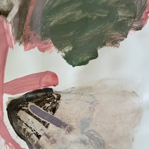 "Abstract with Pink Drips" by Selma Moskowitz 