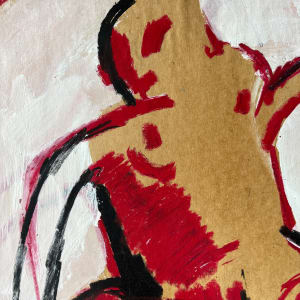 "Nude in Bubble" 1960s Paint & Pastel Nude American Modernist Jack Hooper by Jack Hooper 