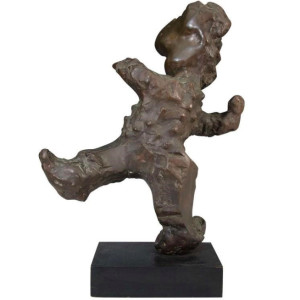 Mid Century Figurative Bronze Sculpture by J Milder