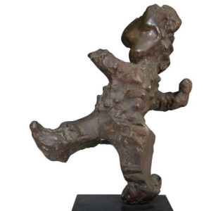 Mid Century Figurative Bronze Sculpture by J Milder 