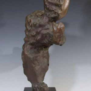 Mid Century Figurative Bronze Sculpture by J Milder 
