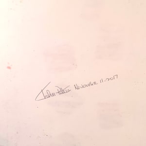 "House in Back" NYC Artist John Peters Original Abstract Drawing by John Peters 