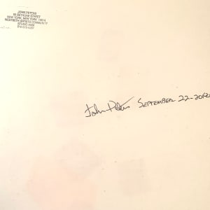 "Purple Post" NYC Artist John Peters Original Abstract Drawing by John Peters 