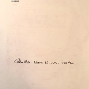 "Black Abstract"  NYC Artist John Peters Original Drawing by John Peters 