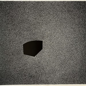 1980s "#15" Interwoven Line Abstract Charcoal Drawing by Jack Scott 